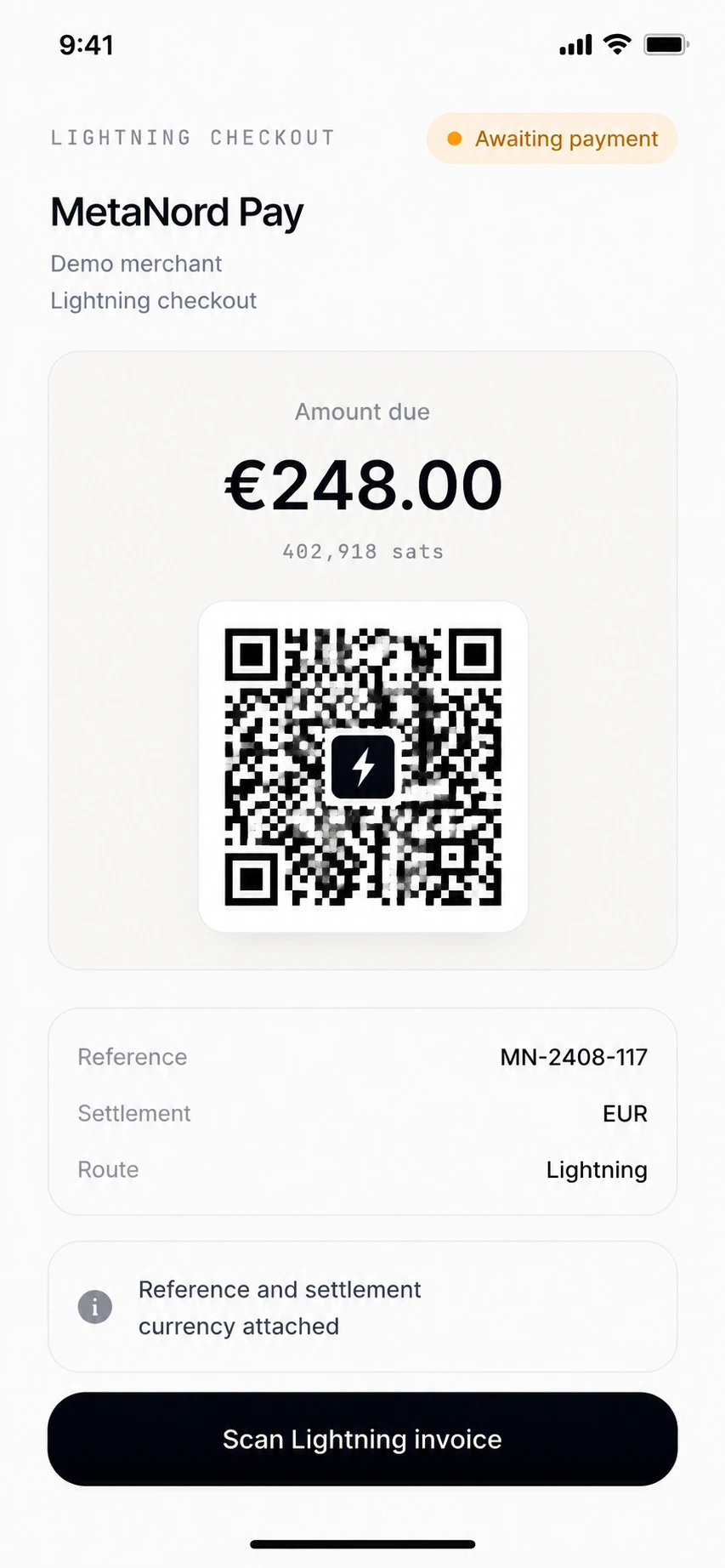 Event monitor phone screenshot